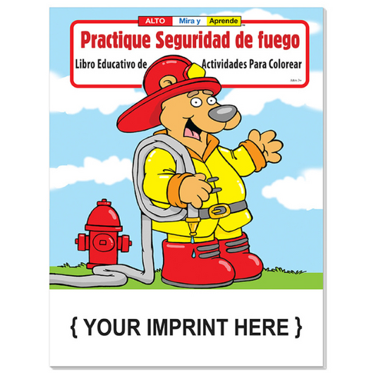 COLORING BOOK - Practice Fire Safety (Spanish) Coloring & Activity Book