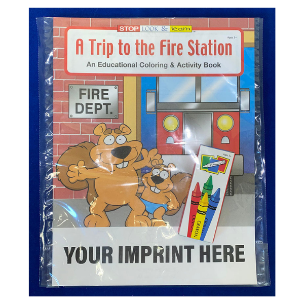 COLORING SET - A Trip to the Fire Station Coloring Book Fun Pack