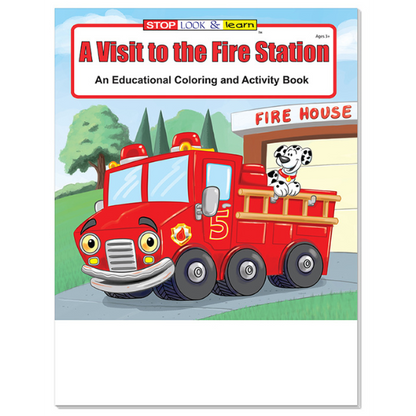 COLORING BOOK - A Visit to the Fire Station Coloring & Activity Book