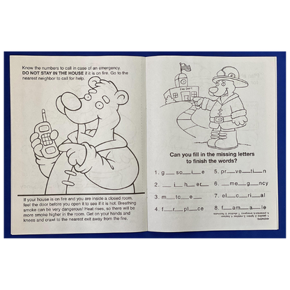 Practice Fire Safety Coloring Book