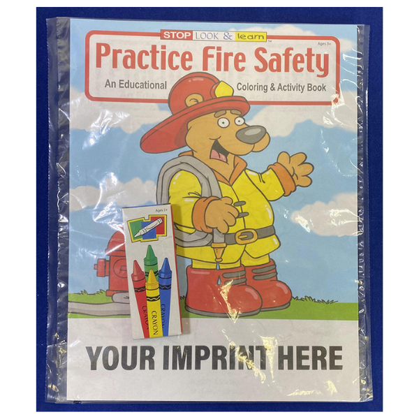 COLORING SET - Practice Fire Safety (Spanish) Coloring Book Fun Pack